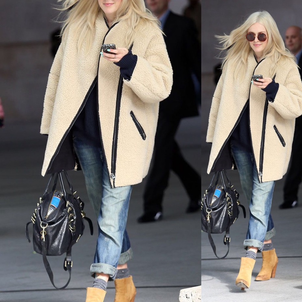 H&M Faux Shearling Teddy Sherpa Coat